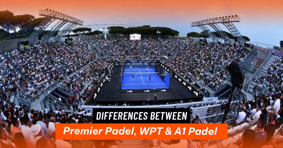 Padel match played in front of a full stadium